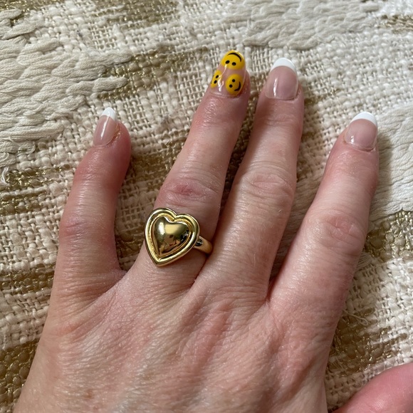 Jules Smith metal heart ring sz 7 Shopbop - Picture 2 of 2